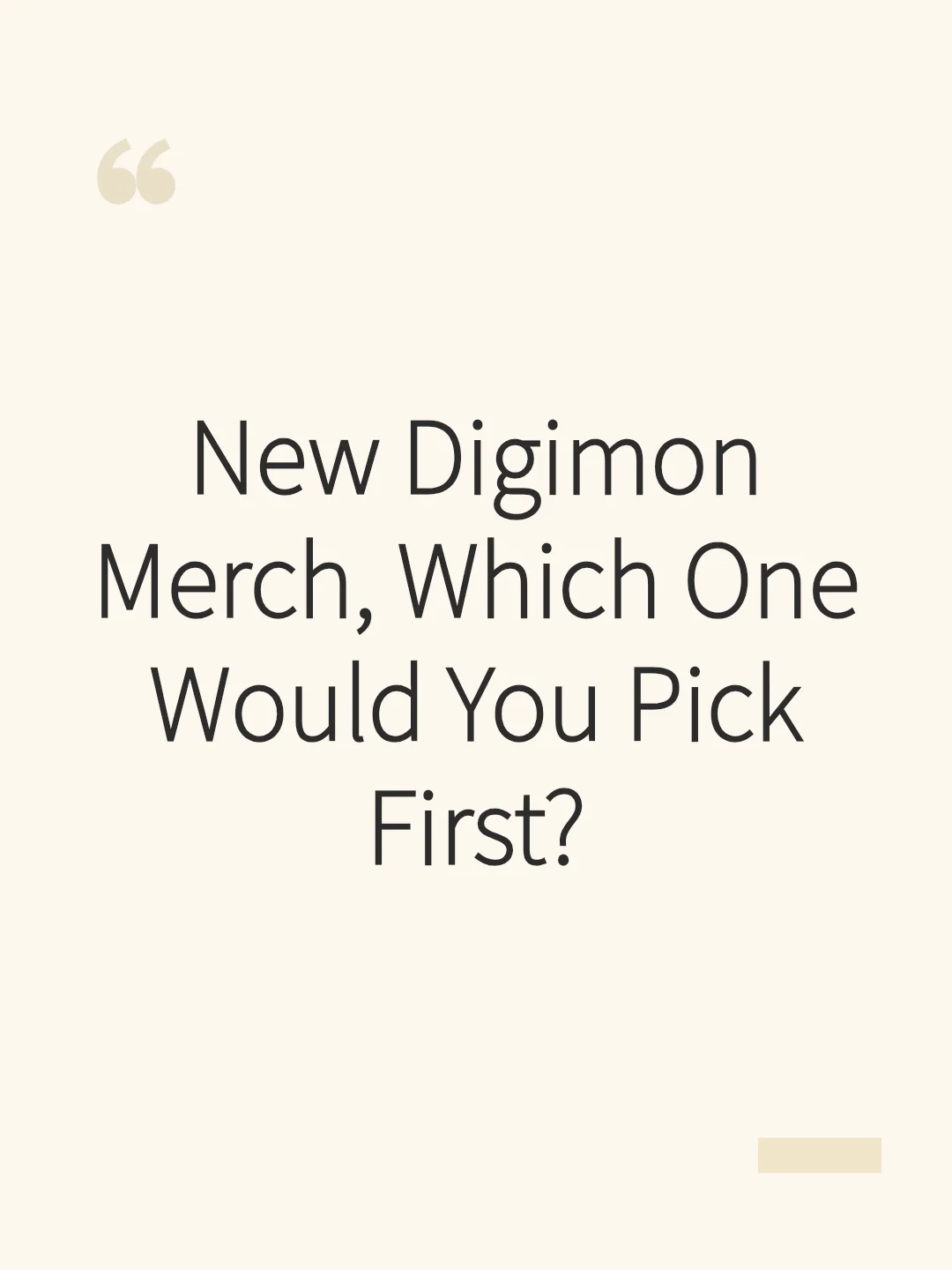 New Digimon Merch, Which One Would You Pick First?