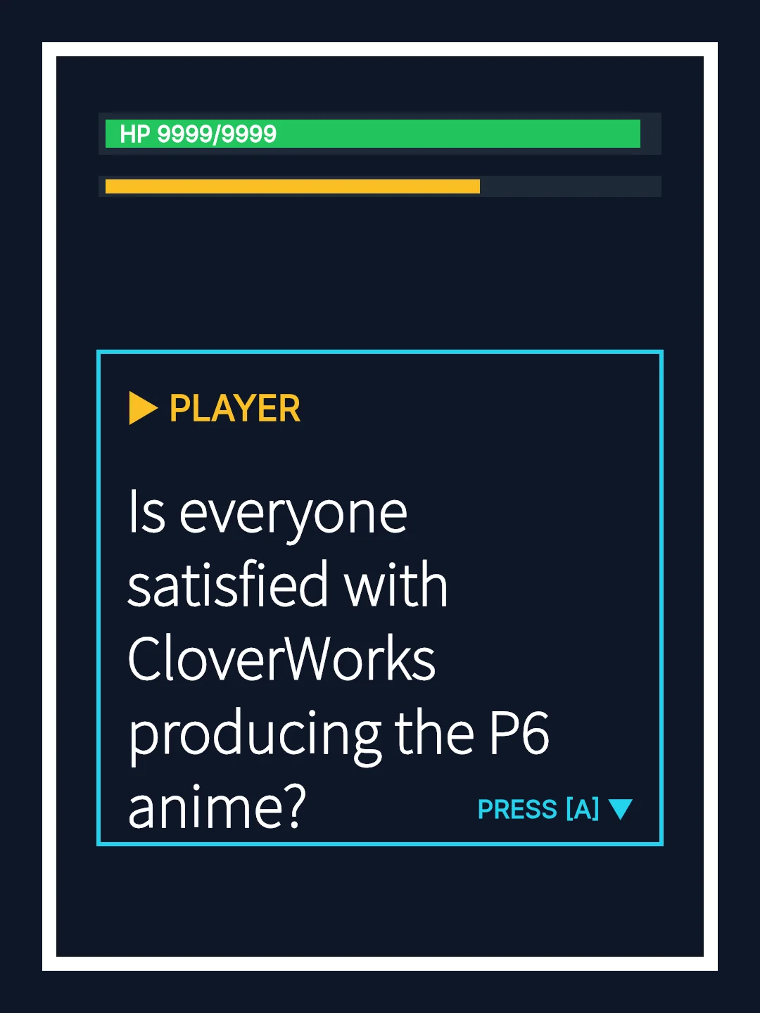 Is everyone satisfied with CloverWorks producing the P6 anime?