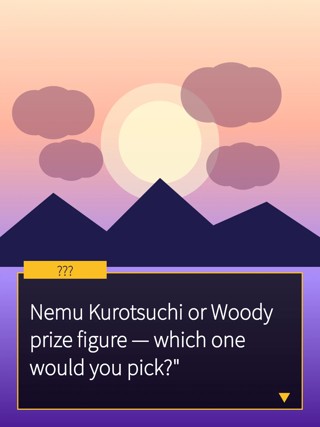 Nemu Kurotsuchi or Woody prize figure — which one would you pick?"
