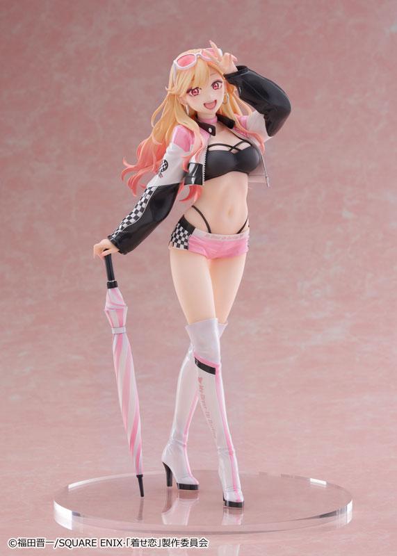 Marin Kitagawa Race Queen Ver. 1/7 scale completed figure, holding an umbrella, with a sexy and cute design.