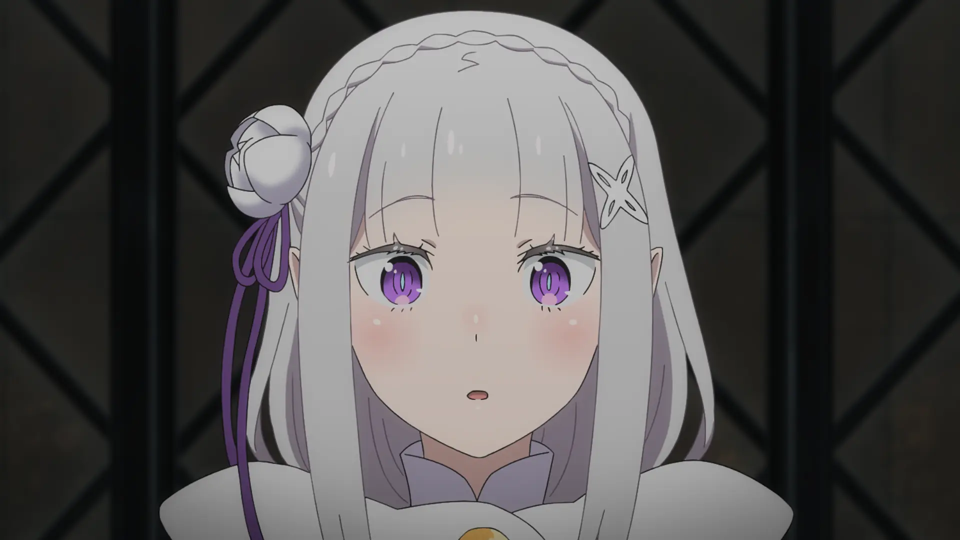 白色星空下的星群