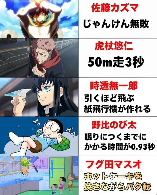 盤點動漫角色那些意義不明的隱藏特技