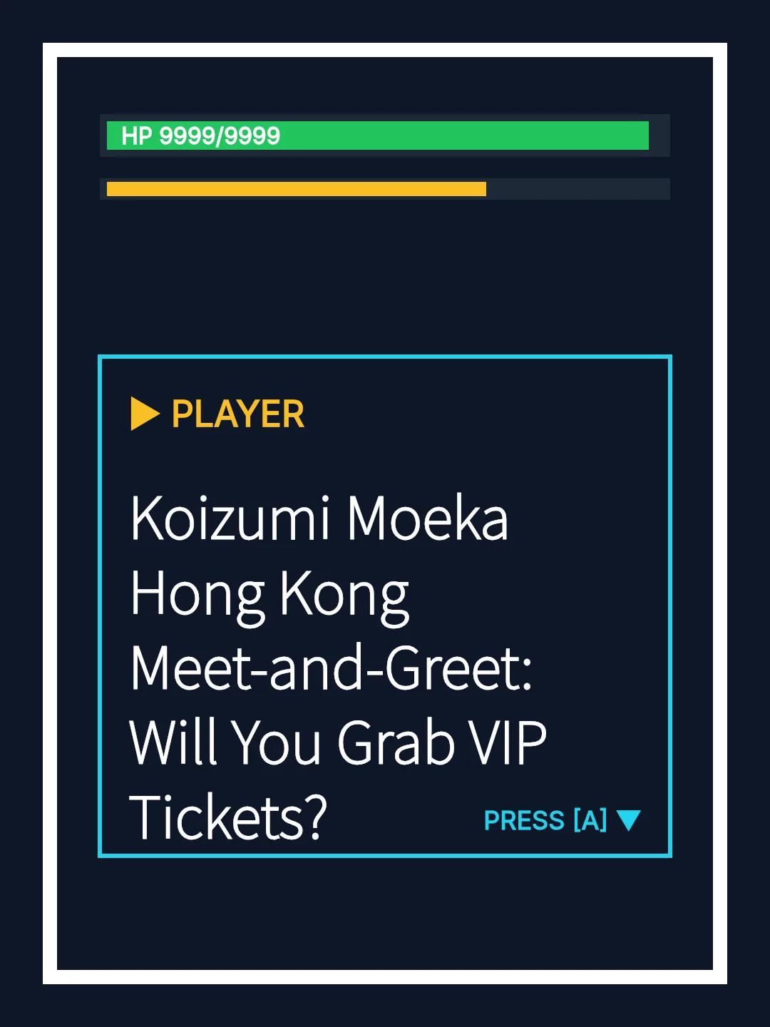Koizumi Moeka Hong Kong Meet-and-Greet: Will You Grab VIP Tickets?