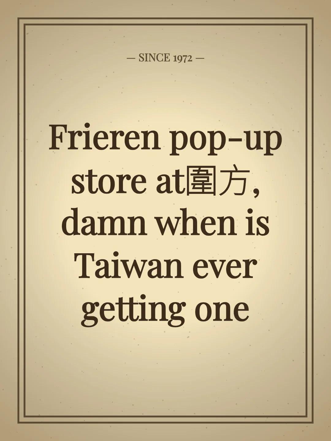 Frieren pop-up store at圍方, damn when is Taiwan ever getting one