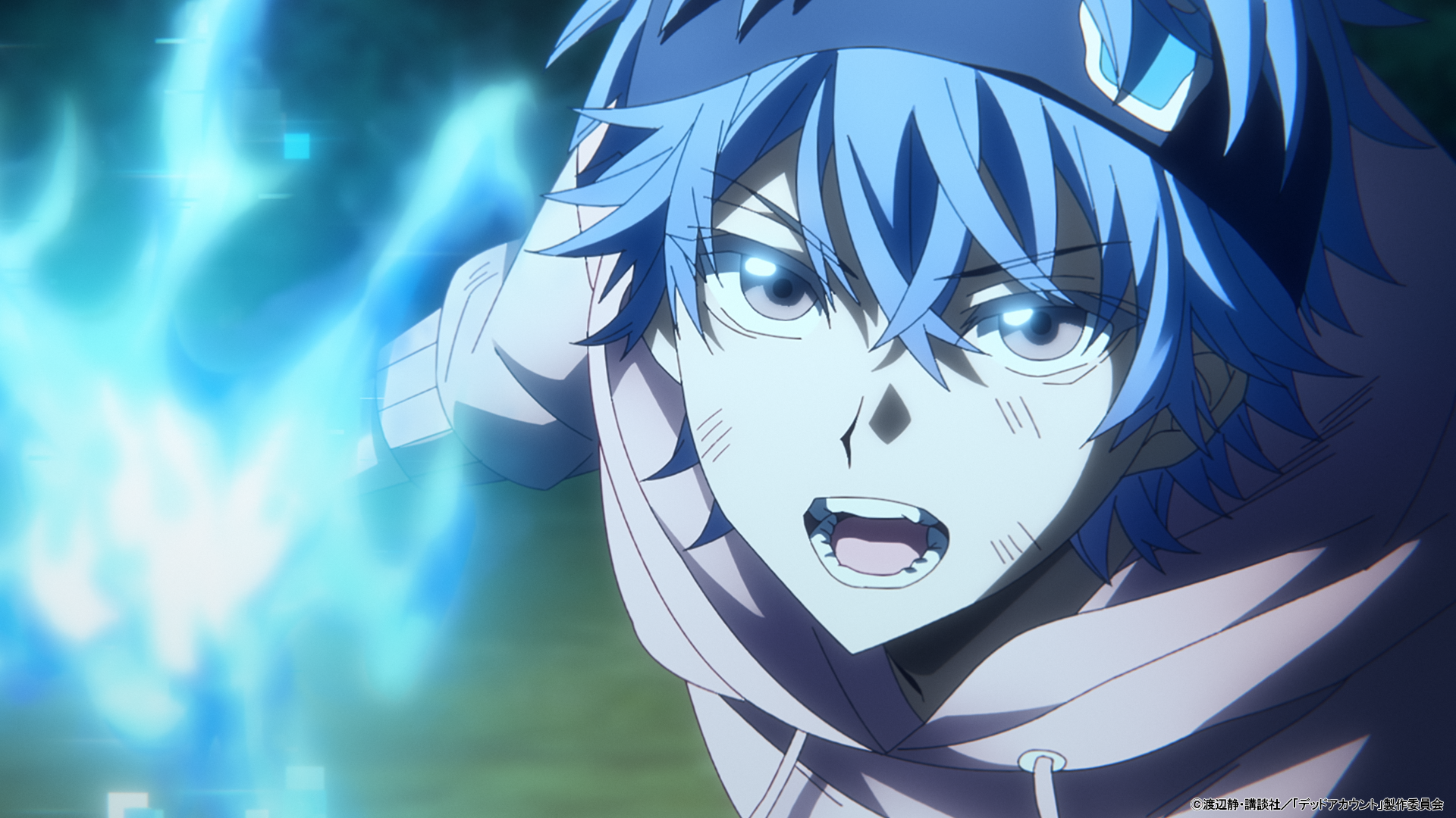 Dead Account Anime Episode 1 Preview Images Released! Soji Enishiro Awakens Blue Flames