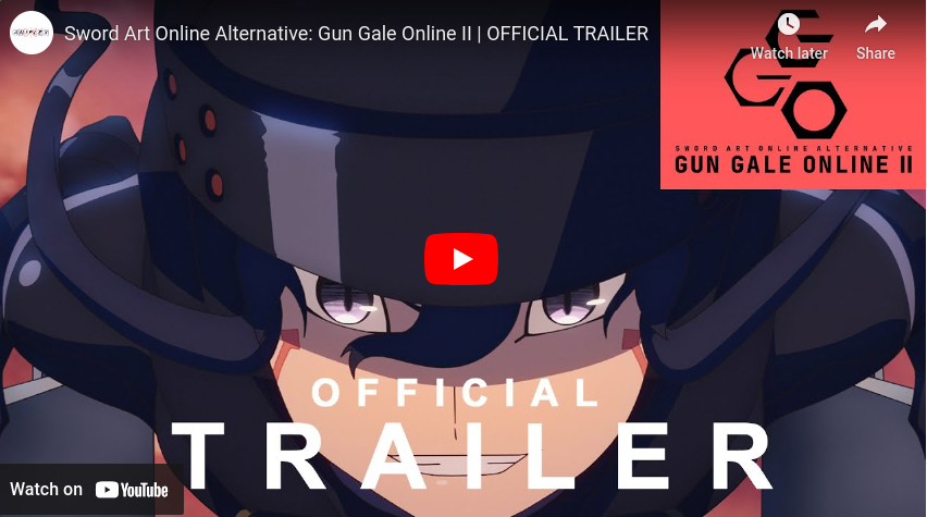 Sword Art Online Alternative: Gun Gale Online Season 2 will release the latest TV anime trailer in October 2024!